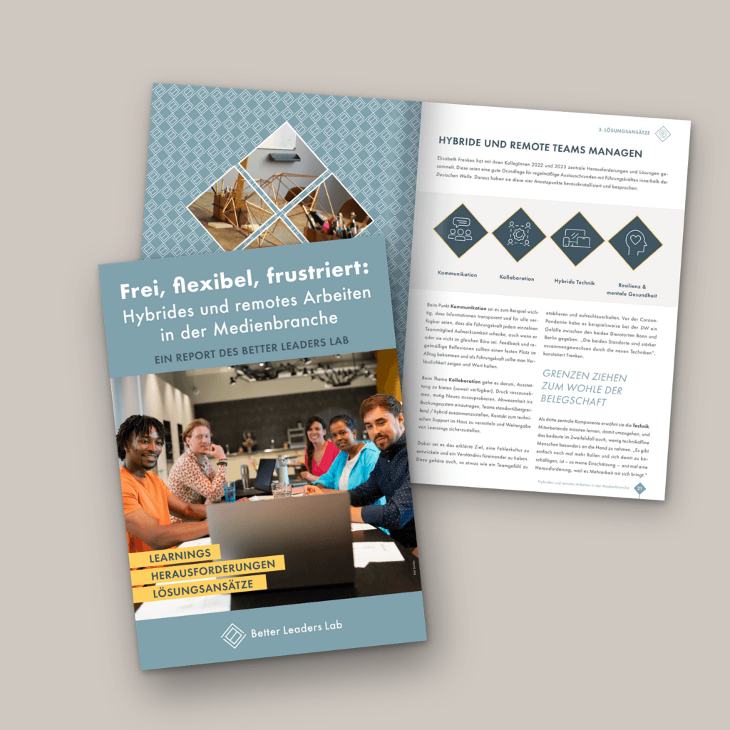 Better Leaders Lab Report: Cover und aufgeschlagene Doppelseite